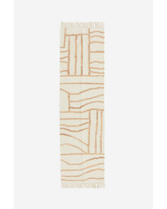 Patterned Wool-blend Rug Light Beige/patterned