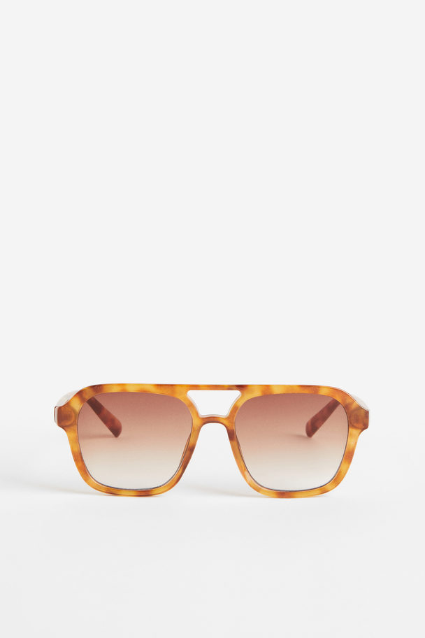 H&M Sonnenbrille Orange/Gemustert