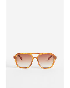 Sonnenbrille Orange/Gemustert