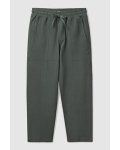 Relaxed-fit Drawstring Joggers Dark Green