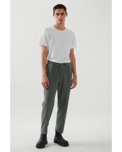 Relaxed-fit Drawstring Joggers Dark Green