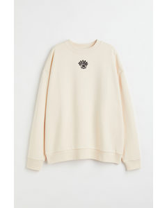 Oversized Sweatshirt Lys Beige/soleil