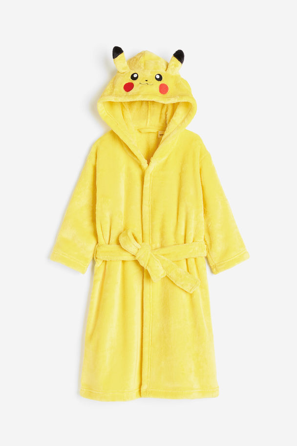 H&M Fleece Dressing Gown Yellow/pokémon