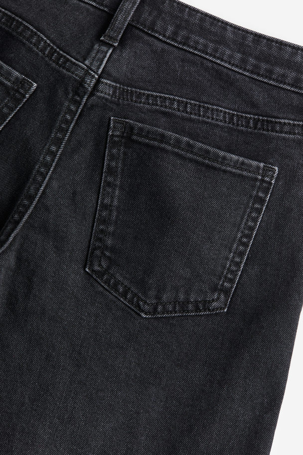 H&M Wide Leg Low Jeans Denim Black/smileyworld®