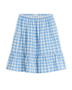 Tiered Skirt White/blue