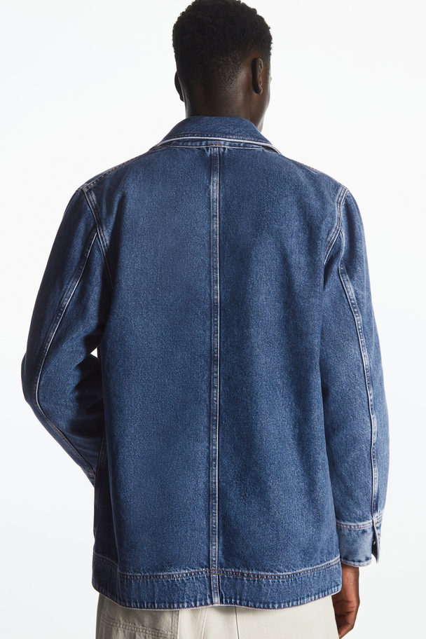 COS Regular-fit Denim Jacket Blue