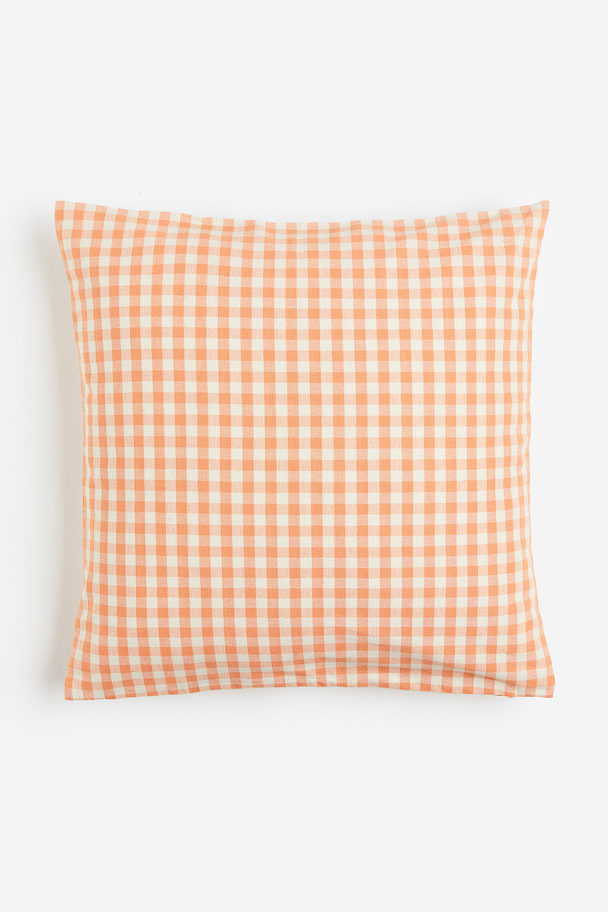 H&M HOME Ruudullinen tyynynpäällinen Oranssi/Ruudullinen