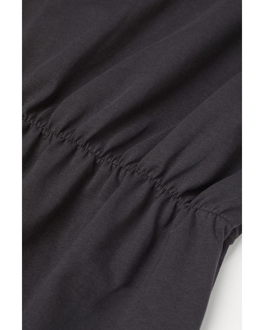 H&M Jersey Dress Grey-black
