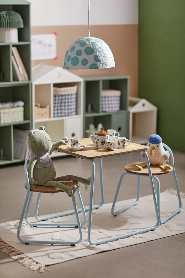 H&M HOME Children's Table With Stools Light Blue