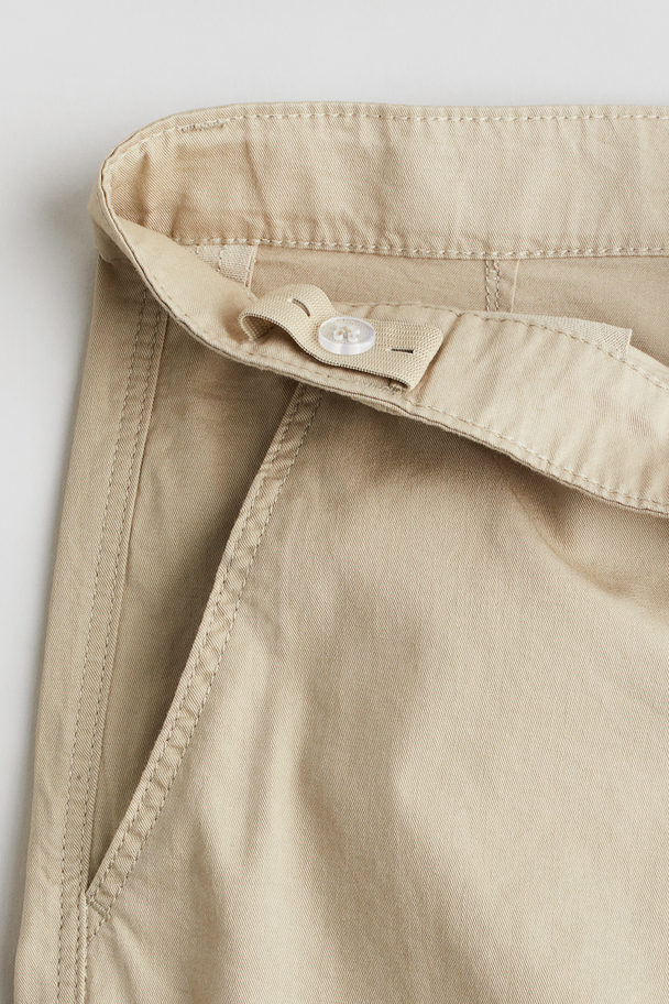 H&M Katoenen Chinoshort Beige