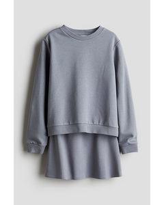 2-piece Sweatshirt Set Grey