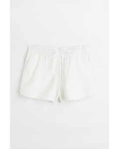 H&m+ Cotton Shorts White
