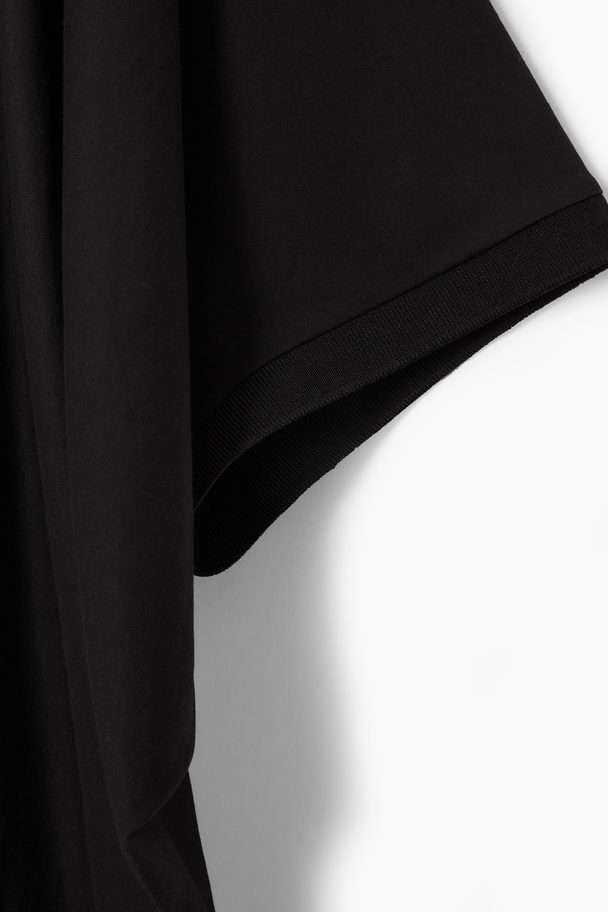 COS Batwing-sleeve T-shirt Dress Black