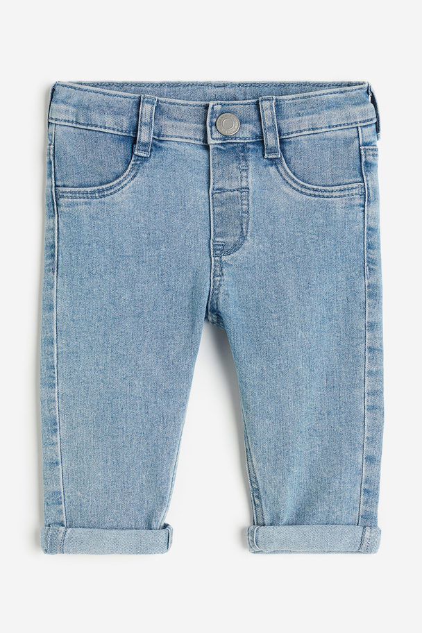 H&M Skinny Fit Jeans Light Denim Blue