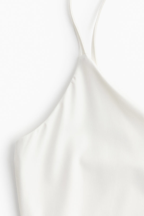 H&M V-neck Strappy Body White