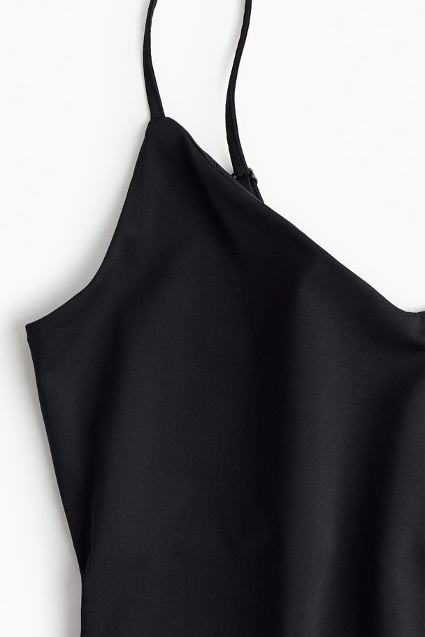 H&M Strappy Body Met V-hals Zwart