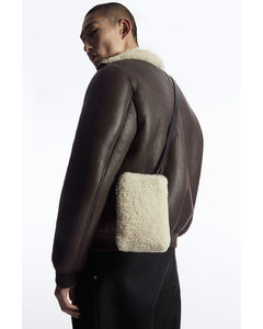Crossbody Pouch - Shearling Off-white