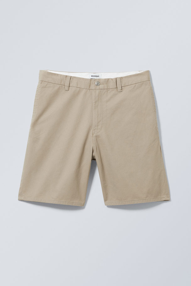 Weekday Joel Relaxed Chino Shorts Beige