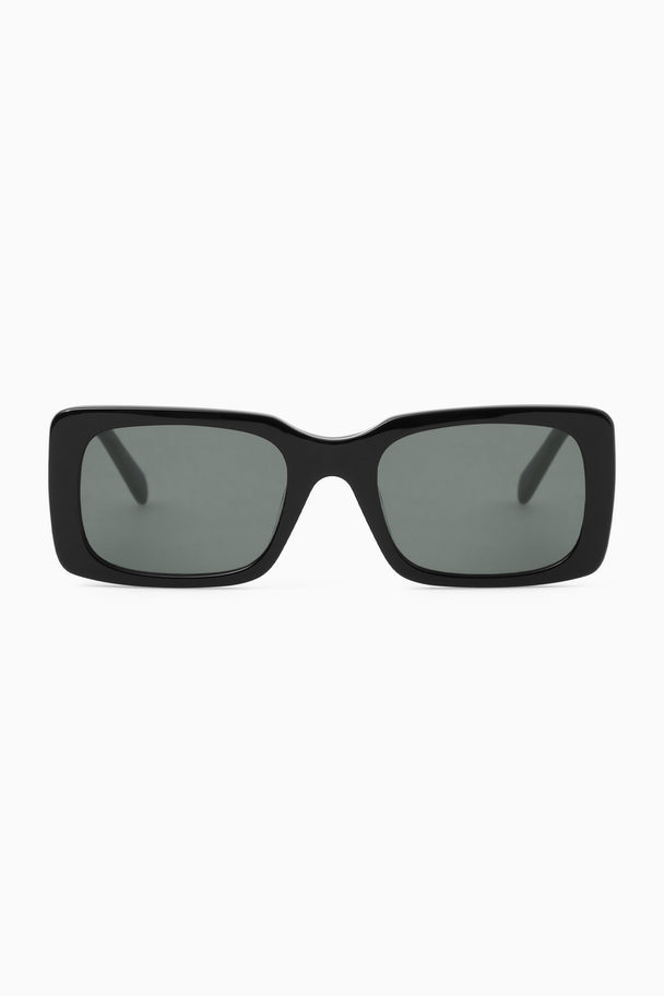COS Square-frame Acetate Sunglasses Black