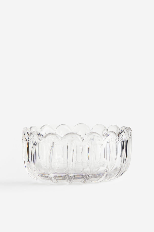 H&M HOME Decoratieve Glazen Schaal Helder Glas