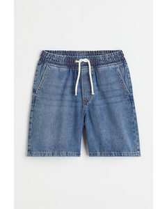 Shorts aus Baumwolldenim Blau
