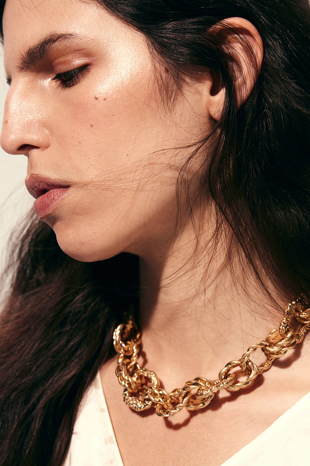 H&M Chunky Chain Necklace Gold-coloured