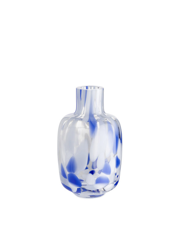 ARKET Confetti Vase 9 Cm Blue/clear