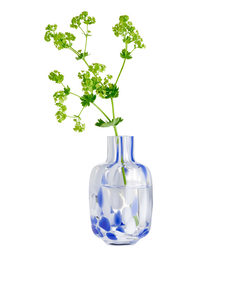 Confetti Vase 9 Cm Blue/clear