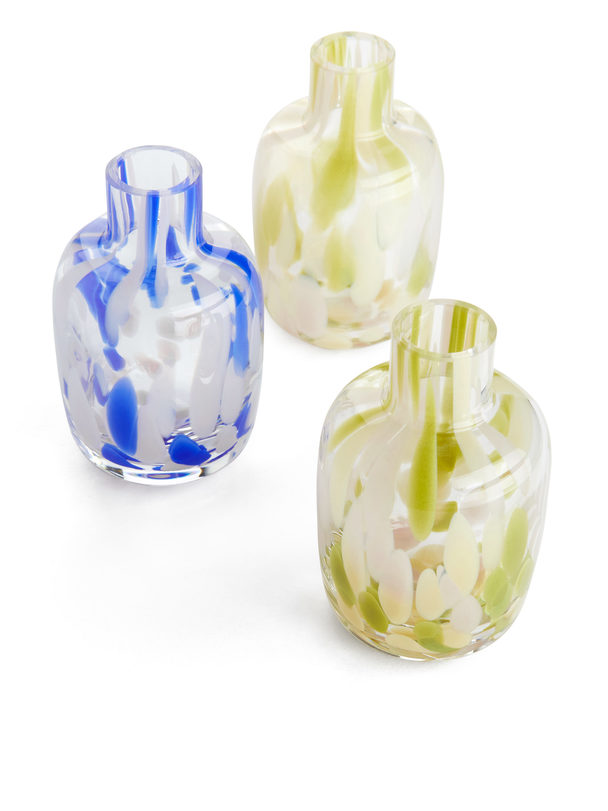 ARKET Confetti Vase 9 Cm Clear/green