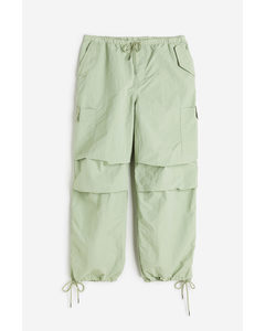 Nylon Parachute Trousers Light Green