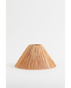 Small Paper Straw Lamp Shade Beige
