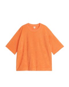 Cotton Towelling T-shirt Orange