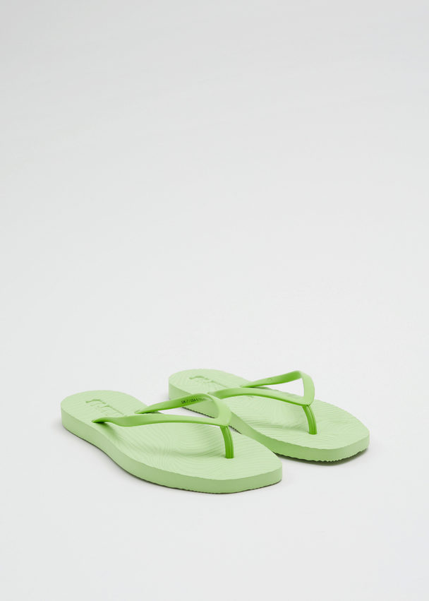 & Other Stories Sleepers Tapered Flipflops Limette