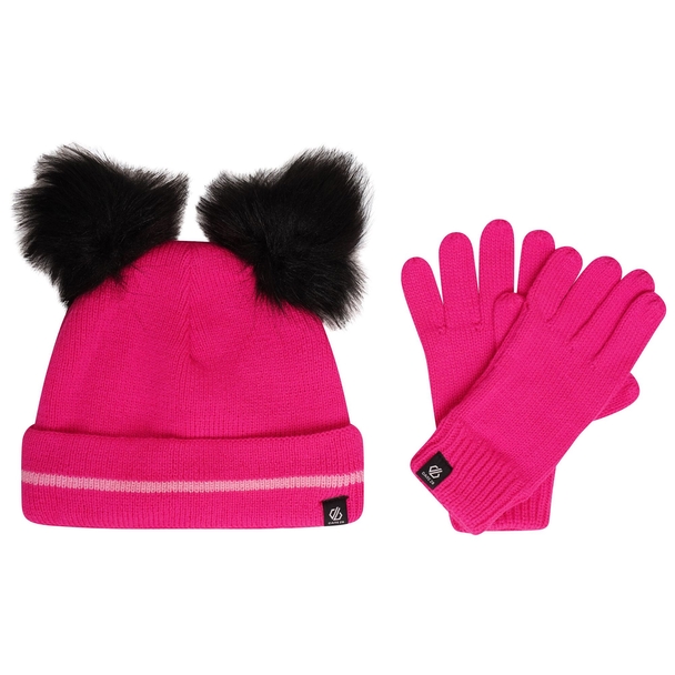 Dare 2B Dare 2b Childrens/kids Brighten Fluffy Hat And Gloves Set