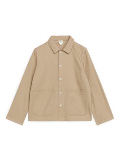 Relaxed Overshirt Beige