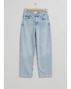 Relaxed Tapered Jeans Light Blue