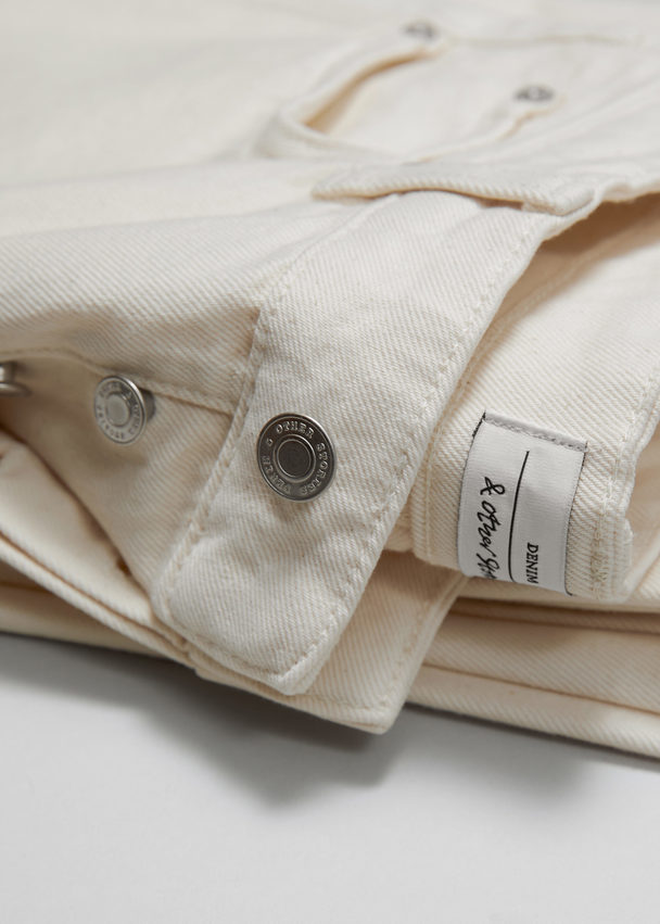 & Other Stories Relaxed Tapered Jeans Beige