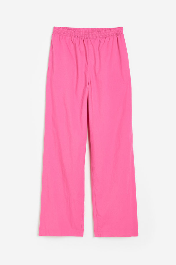 H&M Cotton Trousers Pink