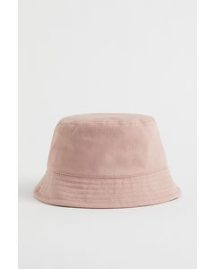 Cotton Twill Bucket Hat Pink