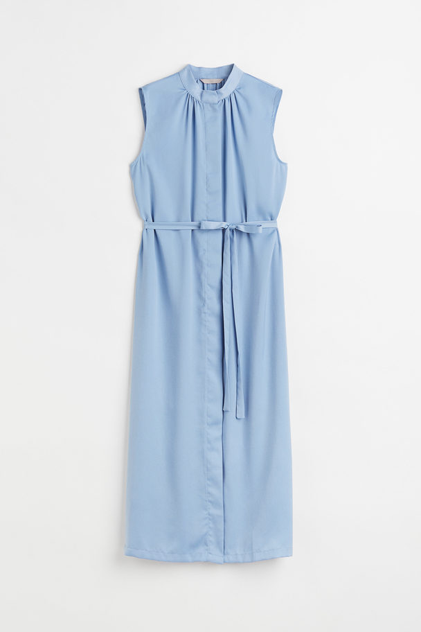 H&M Durchgeknöpftes Kleid Hellblau