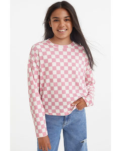 Boxy Jumper Pink/checked