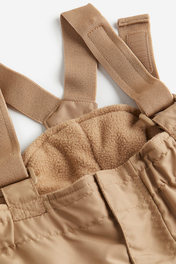 H&M Outdoor Trousers With Braces Beige