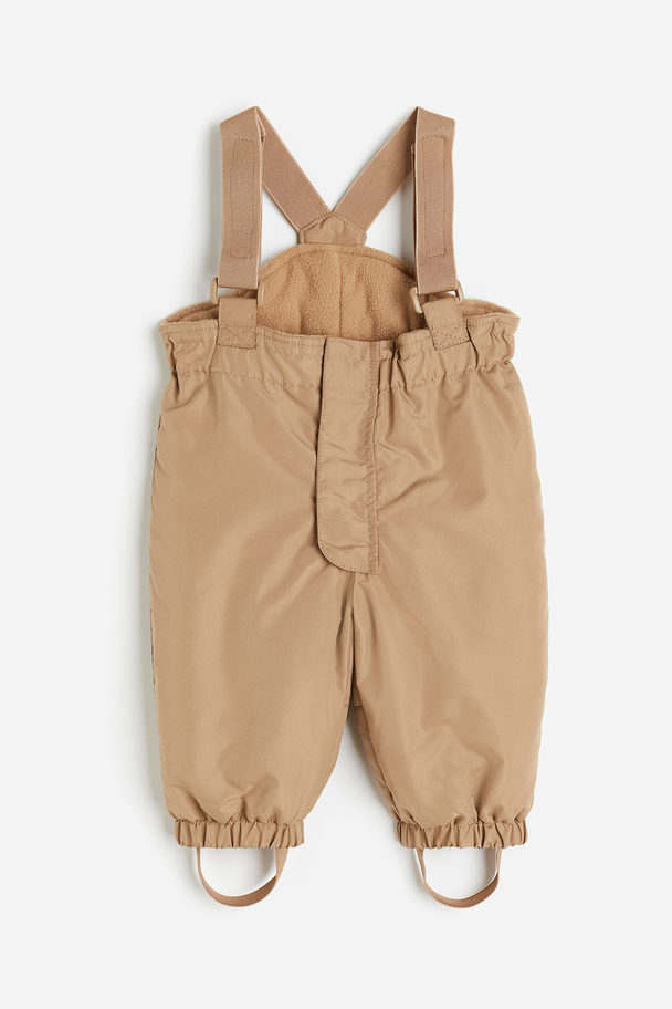 H&M Outdoor Trousers With Braces Beige