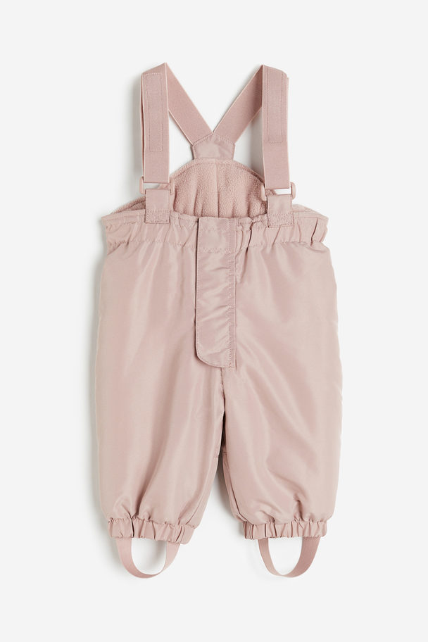 H&M Outdoor Trousers With Braces Light Pink