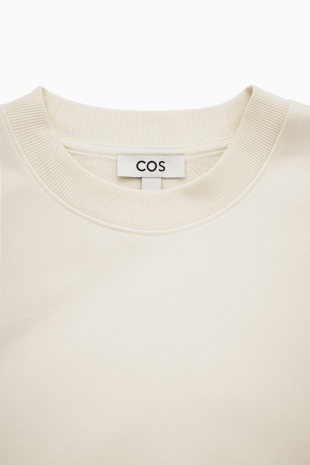 COS Cropped Sweatshirt Cream
