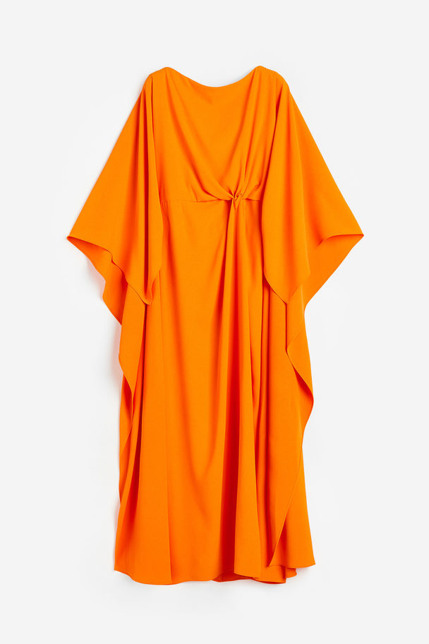H&M Cape-Kleid mit Knotendetail Orange