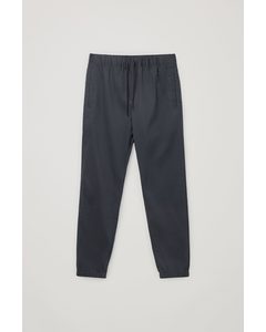 Relaxed-fit Cuffed Trousers Navy