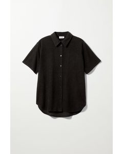 Edyn Short Sleeve Terry Shirt Black