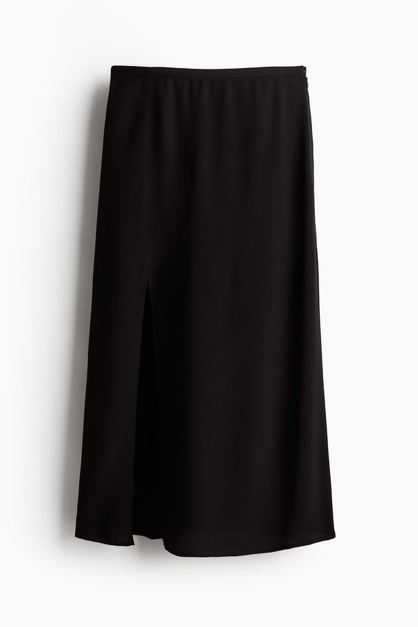 H&M Crêpe Skirt Black