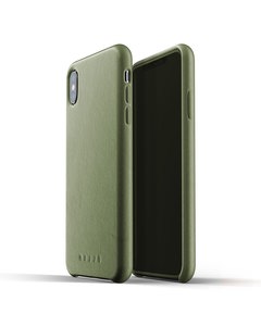 Full Leather Case For Iphone Xs Max - Olive
